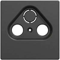 Лицевая панель Schneider Electric Merten D-Life для 3-м. розетки TV+R+SAT антрацит картинка